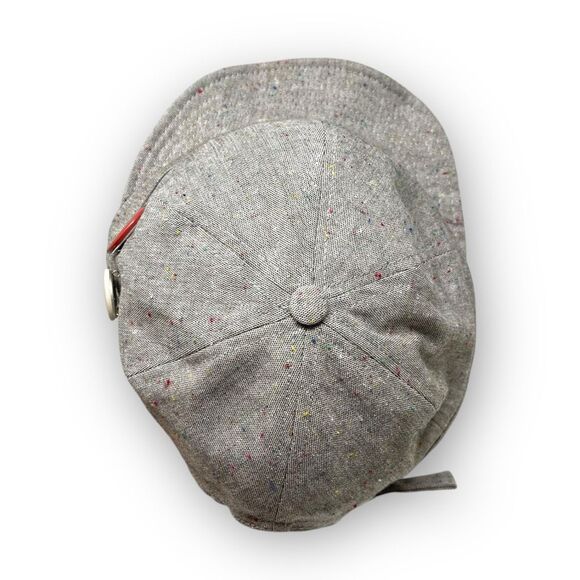 Maden Clothing Retro Baseball Cap Hat Heathered Gray Button Flip Short Brim OSFM - Picture 7 of 10